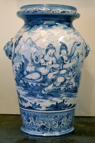 Umbrella stand with masks