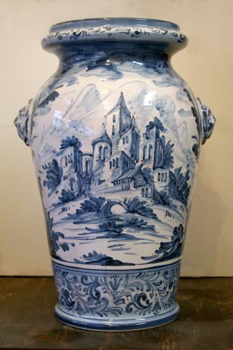 Umbrella stand with masks