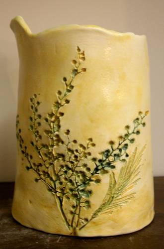Vase with herbs
