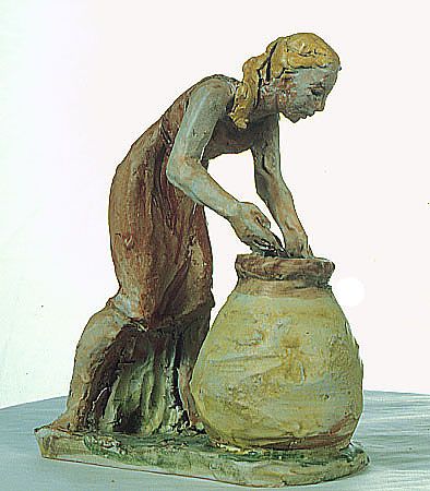Woman with a pot
