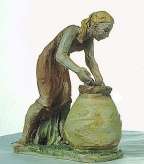 Woman with a pot